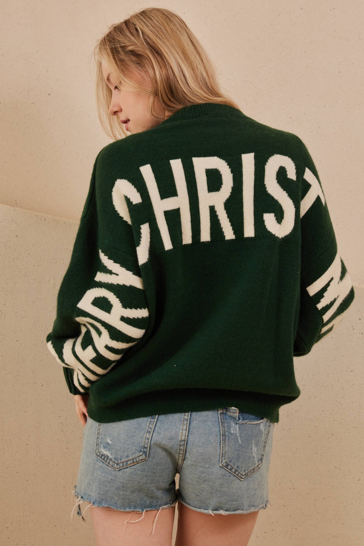 OVERSIZED Christmas Sweater with Lettering