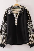 Daisy Stripe Contrast Top