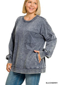 Plus French Terry Pocket Pullover