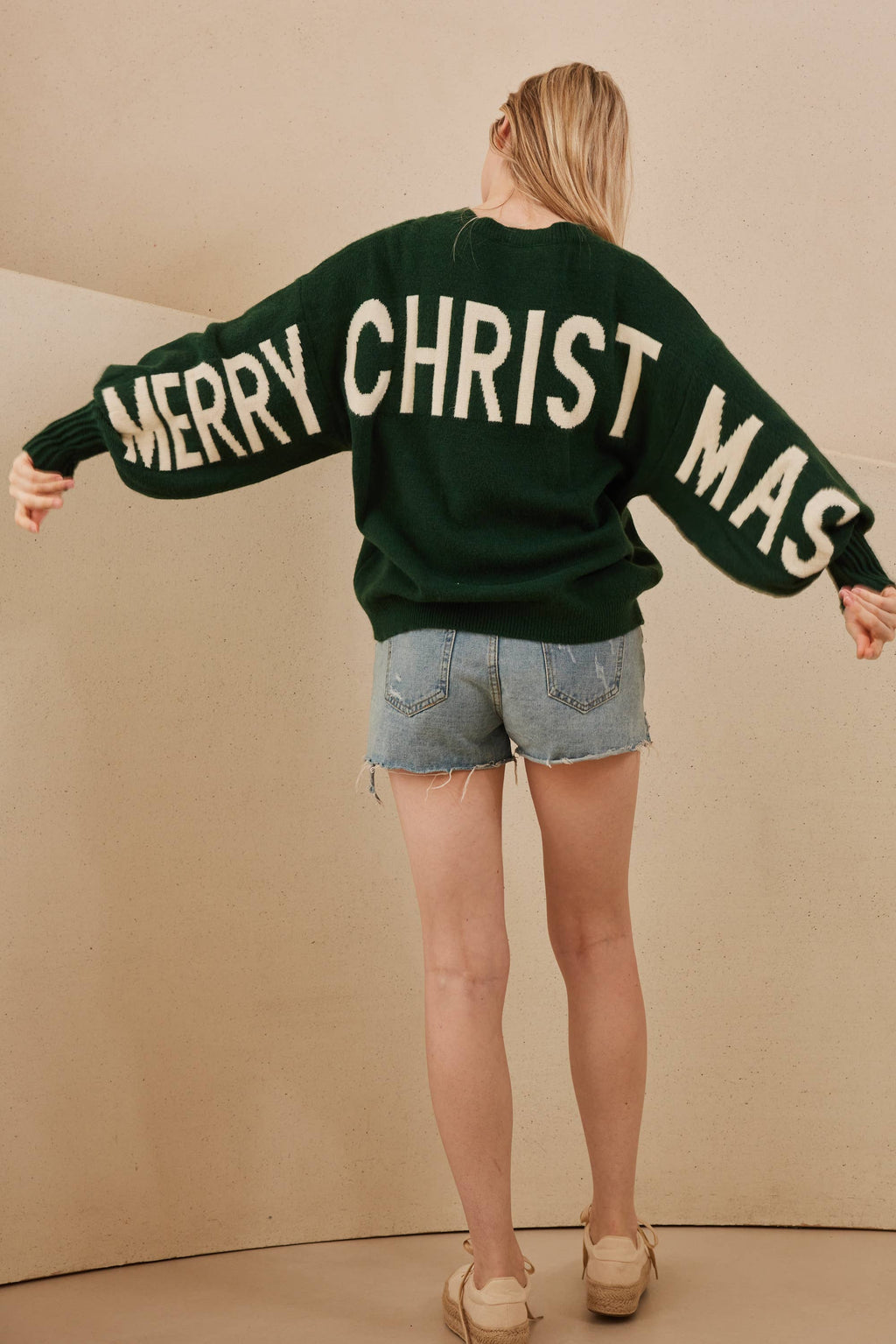 OVERSIZED Christmas Sweater with Lettering