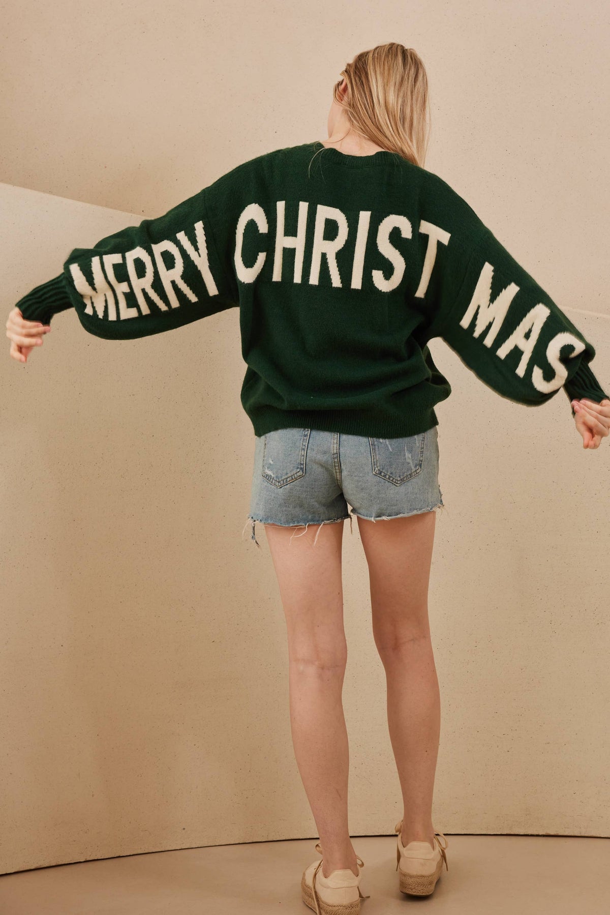 OVERSIZED Christmas Sweater with Lettering