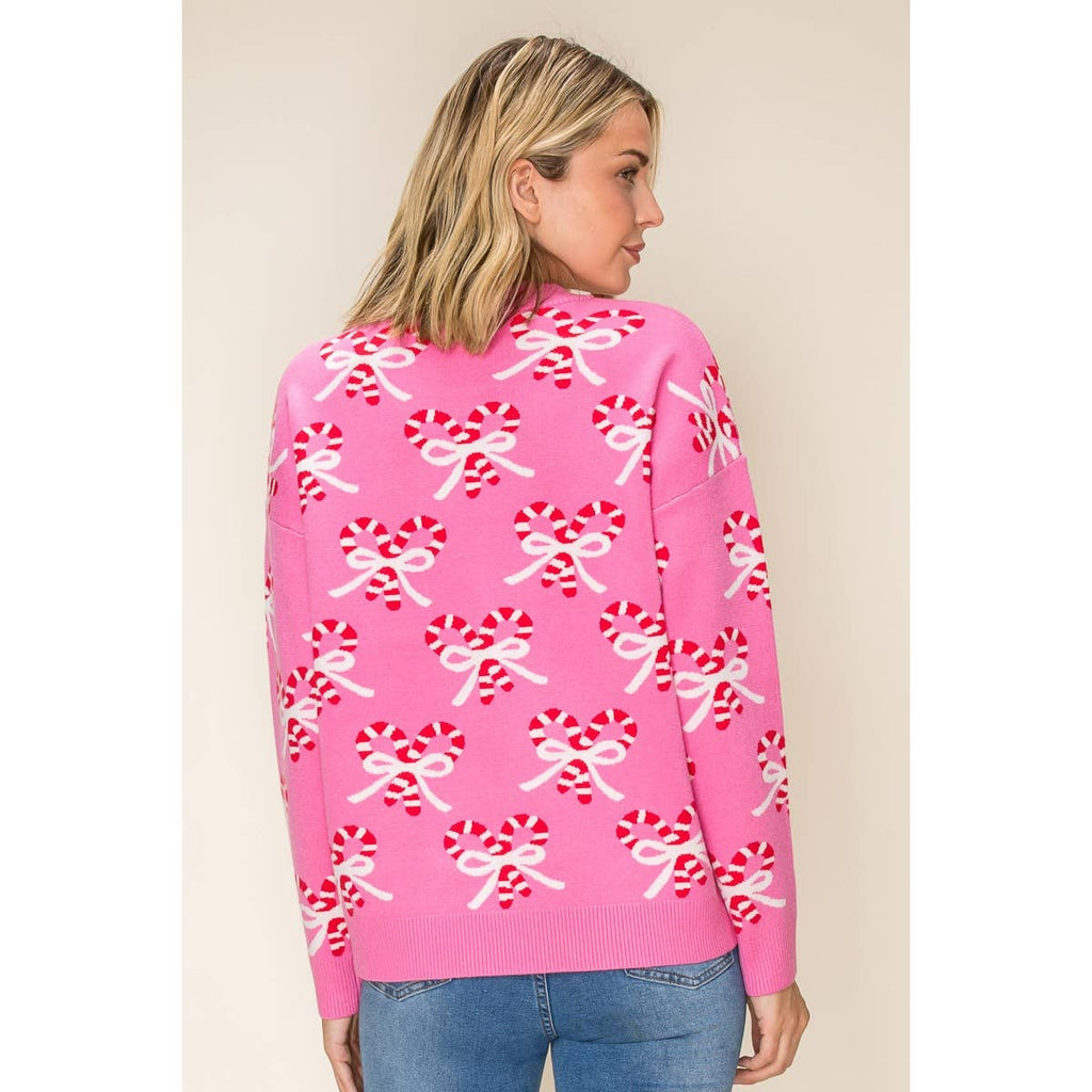 CHRISTMAS CANDY CANE SWEATER