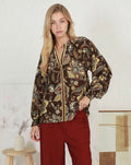 Floral Print Long Sleeve Blouse