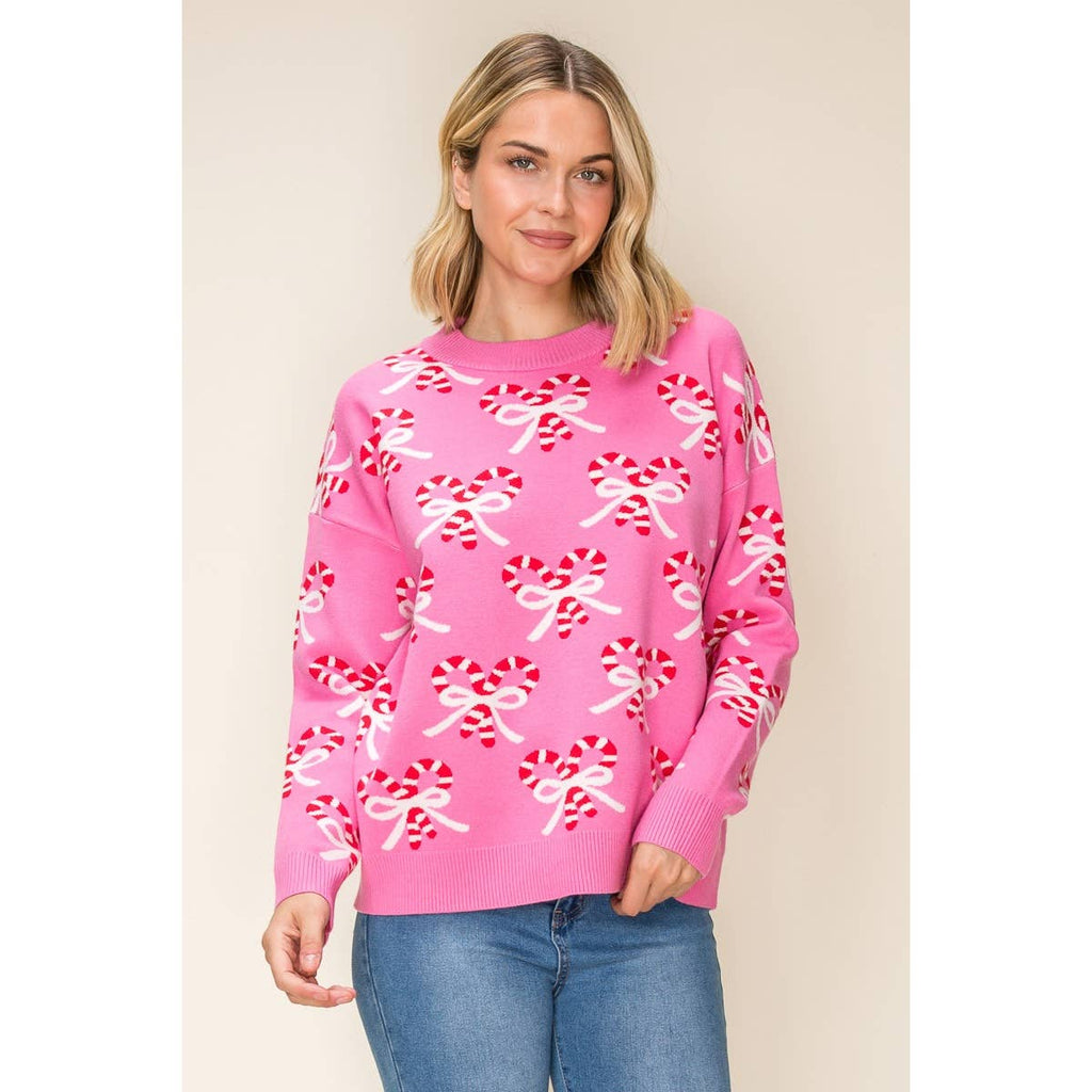 CHRISTMAS CANDY CANE SWEATER