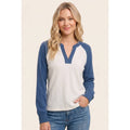 RELAXED SLEEVE WAFFLE TOP