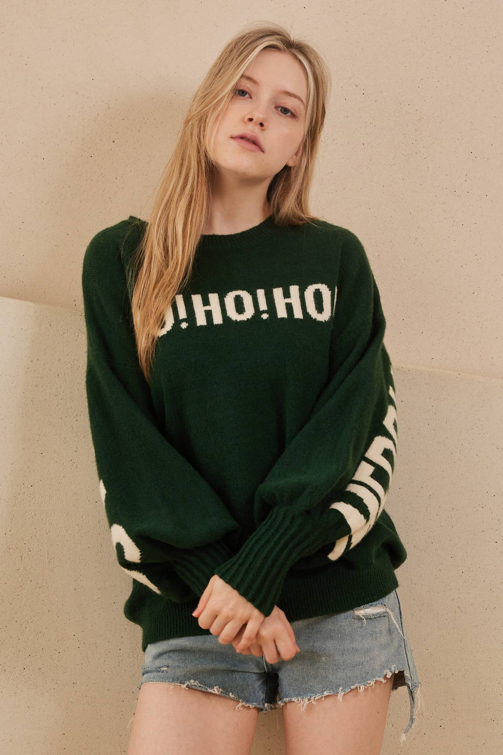 OVERSIZED Christmas Sweater with Lettering